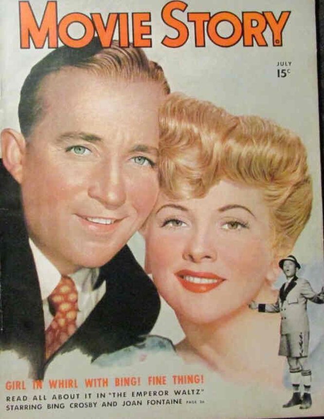 MOVIE STORY magazine side cover July 1948