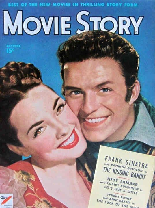 MOVIE STORY magazine side cover October 1948