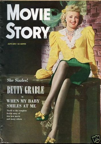 MOVIE STORY magazine side cover January 1949