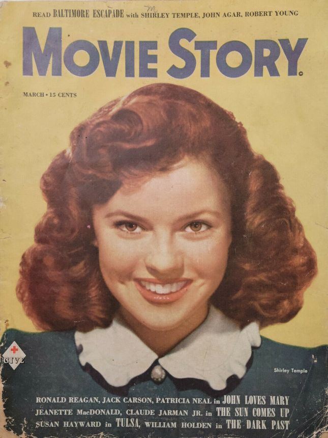 MOVIE STORY magazine side cover March 1949