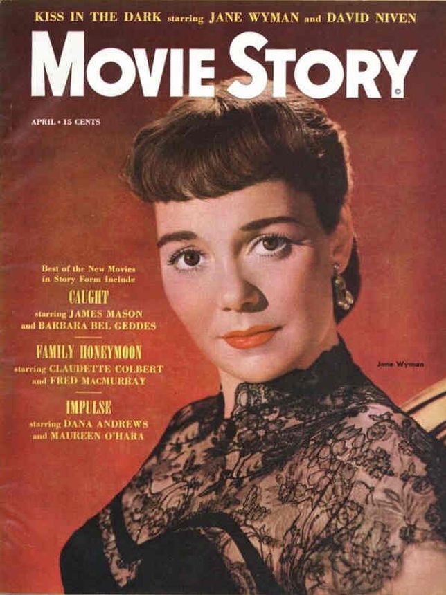 MOVIE STORY magazine side cover April 1949