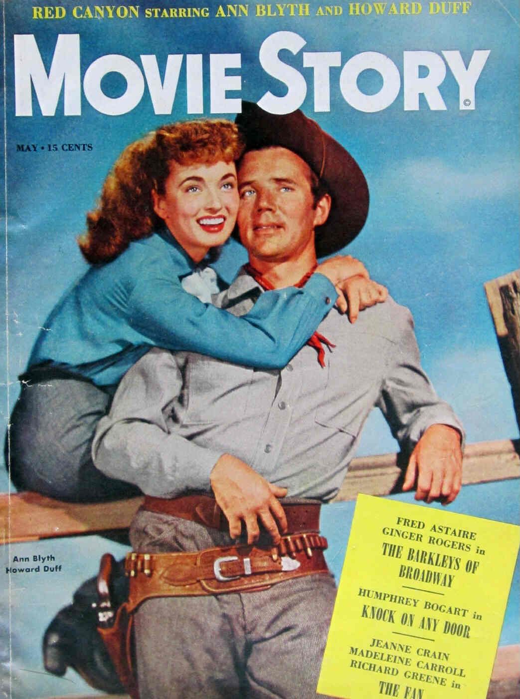MOVIE STORY magazine side cover May 1949