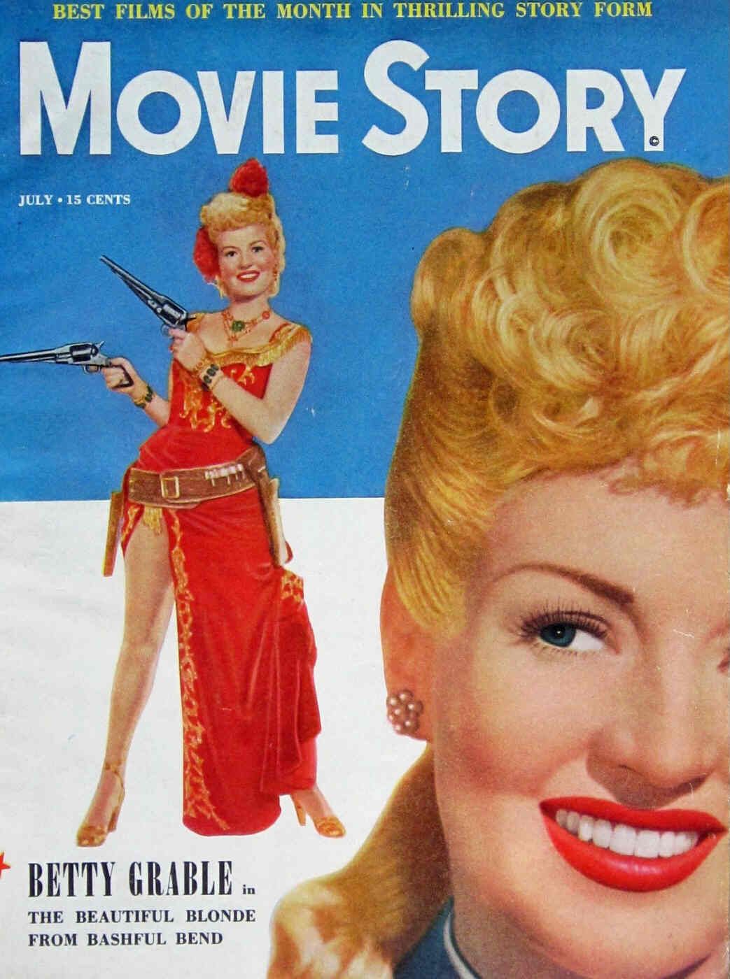 MOVIE STORY magazine side cover July 1949