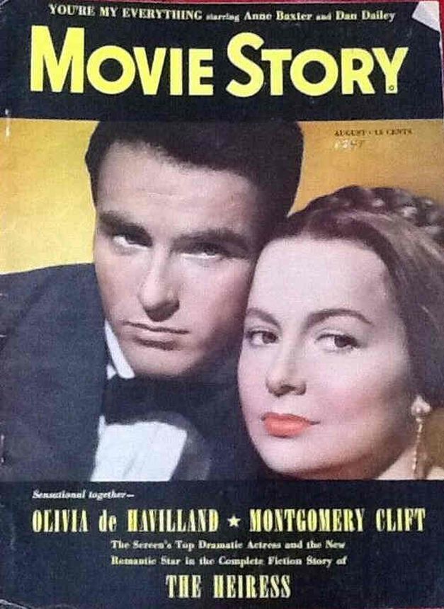 MOVIE STORY magazine side cover August 1949