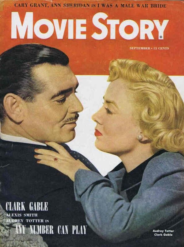 MOVIE STORY magazine side cover September 1949