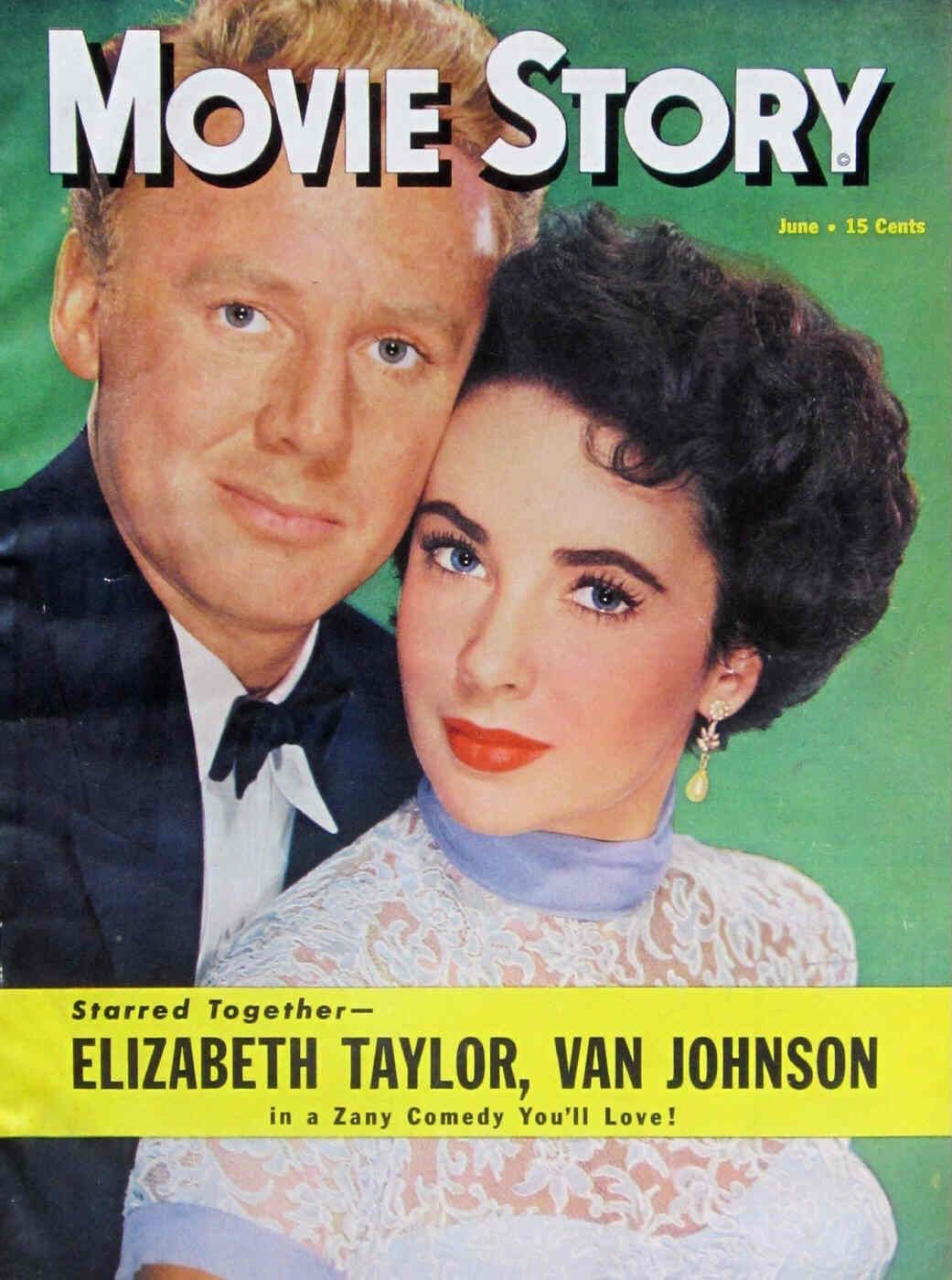 MOVIE STORY magazine side cover June 1950