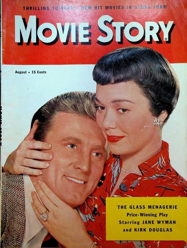 MOVIE STORY magazine side cover August 1950