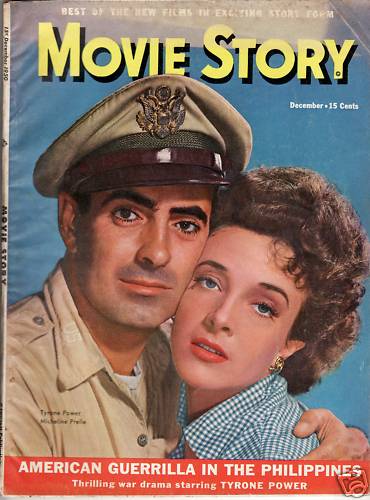 MOVIE STORY magazine side cover December 1950