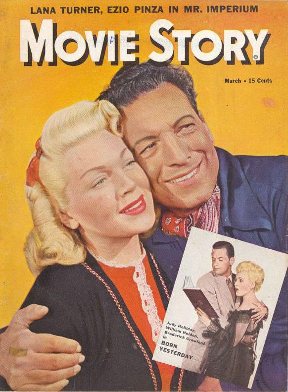 MOVIE STORY magazine side cover March 1951