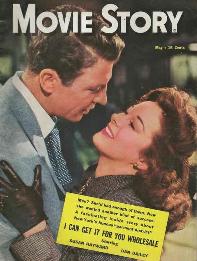 MOVIE STORY magazine side cover Issue 205 May 1951