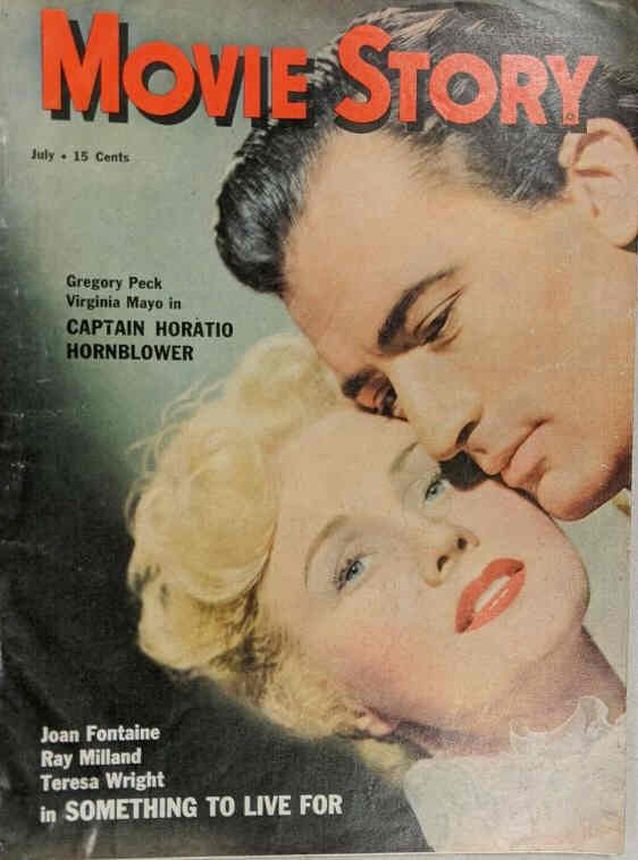 MOVIE STORY magazine side cover Issue 207 July 1951