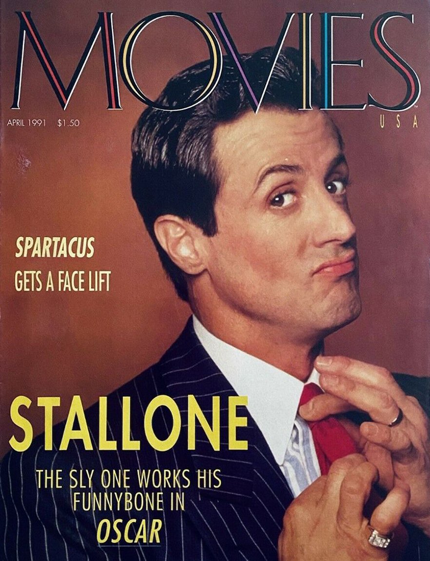 MOVIES USA magazine side cover  April 1991
