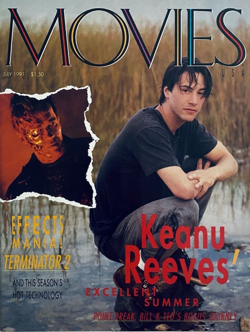 MOVIES USA magazine side cover  July 1991