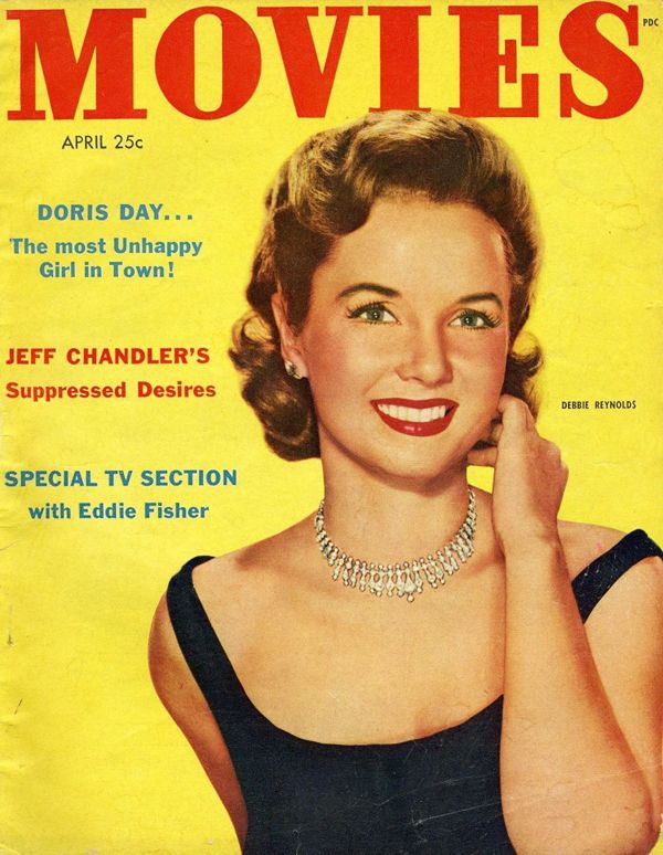 MODERN MOVIES (Ideal) magazine side cover  April 1954