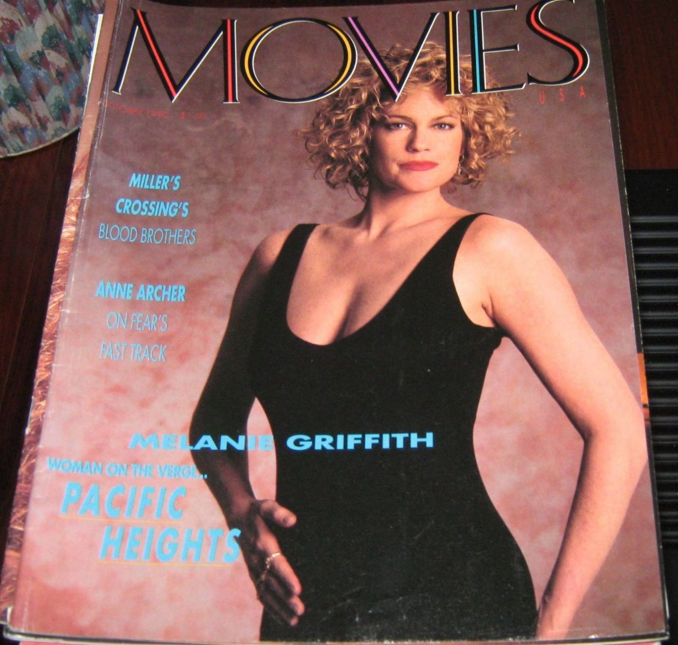MOVIES USA magazine side cover  October 1990
