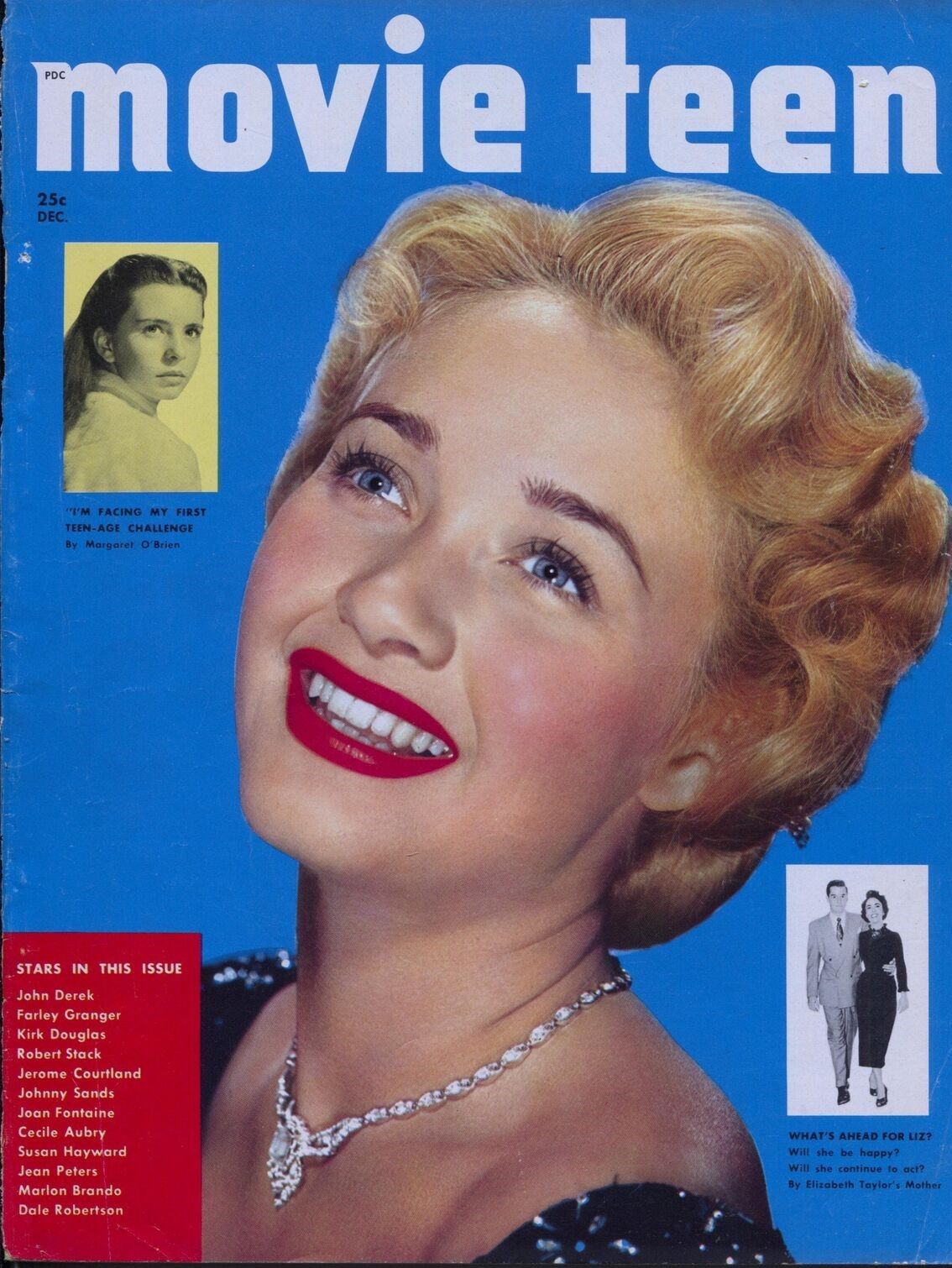 MOVIE TEEN magazine side cover  Vol 4 # 1  December 1950