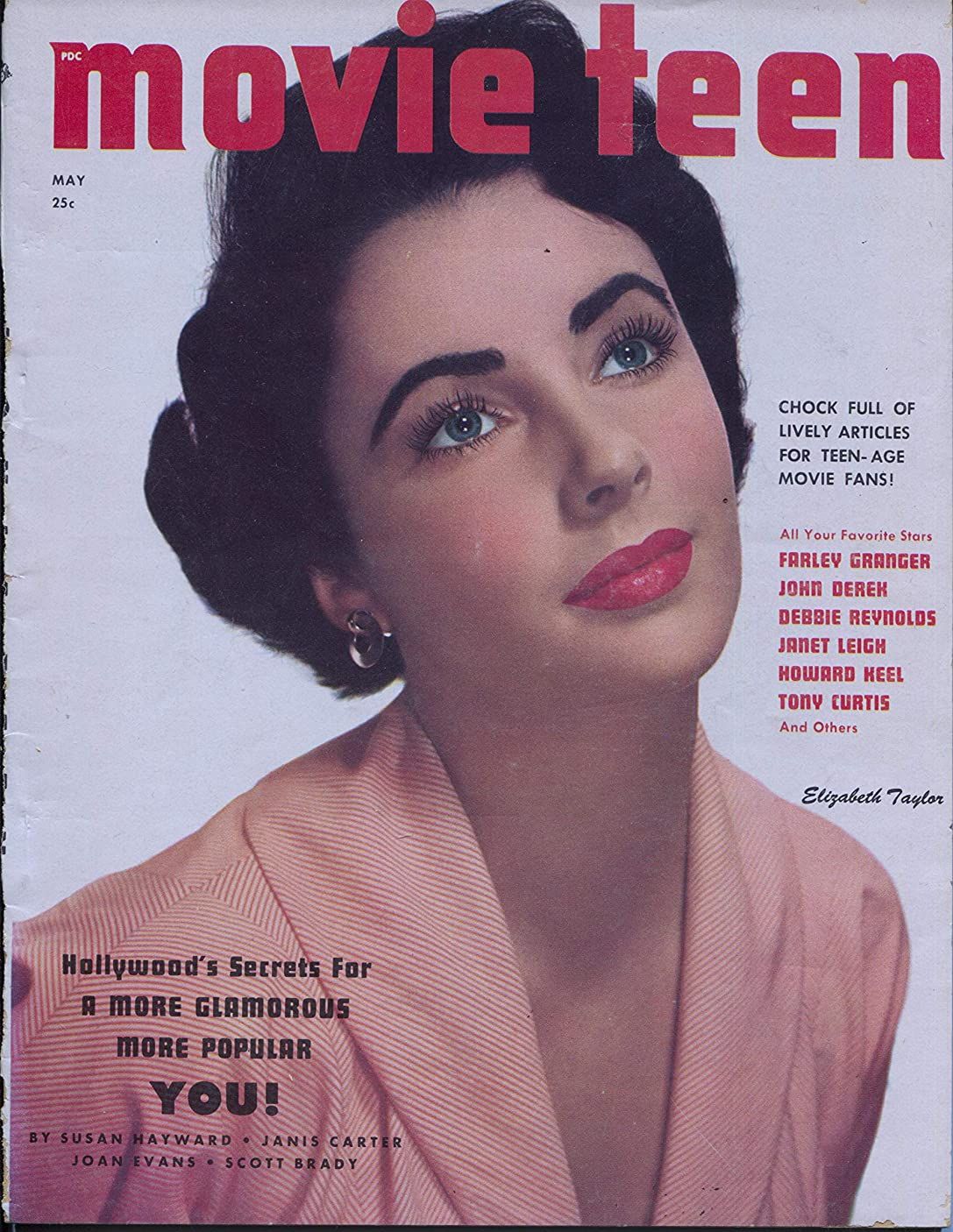 MOVIE TEEN magazine side cover  Vol 4 No 3  April/May 1951