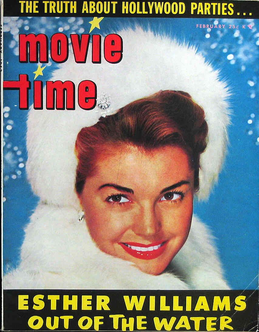 MOVIE TIME magazine side cover February 1953