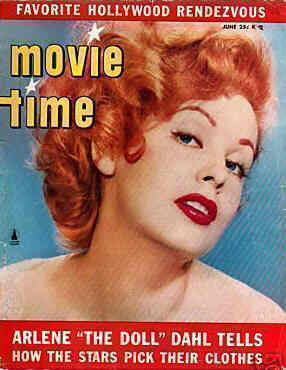 MOVIE TIME magazine side cover June 1953