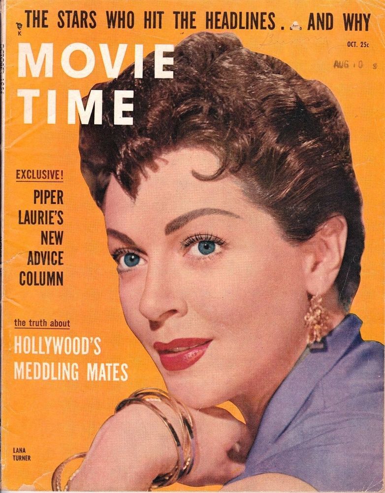 MOVIE TIME magazine side cover  Vol 3 # 4 October 1954