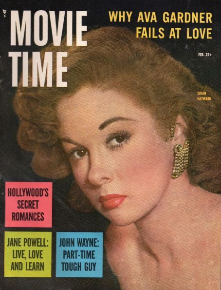 MOVIE TIME magazine side cover February 1955