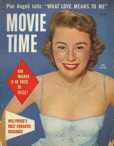 MOVIE TIME magazine side cover  Vol 4 # 1 April 1955