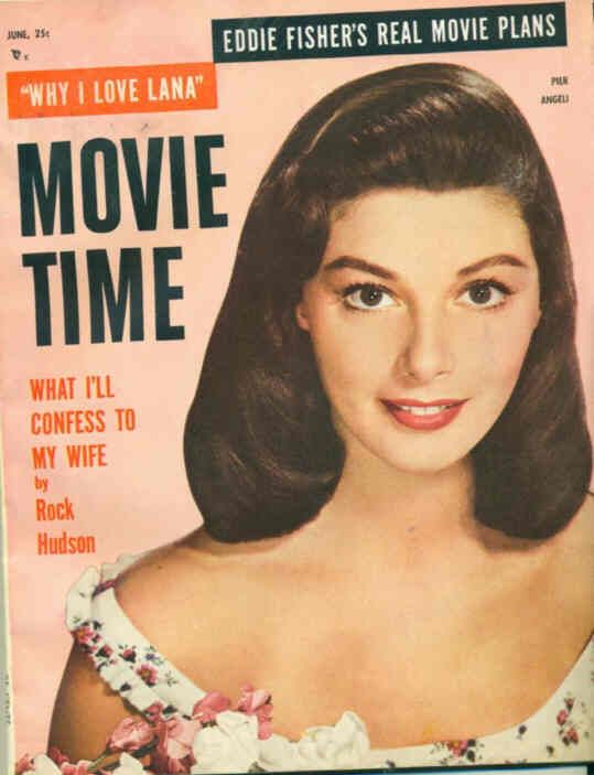 MOVIE TIME magazine side cover June 1955