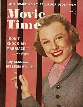 MOVIE TIME magazine side cover March 1956