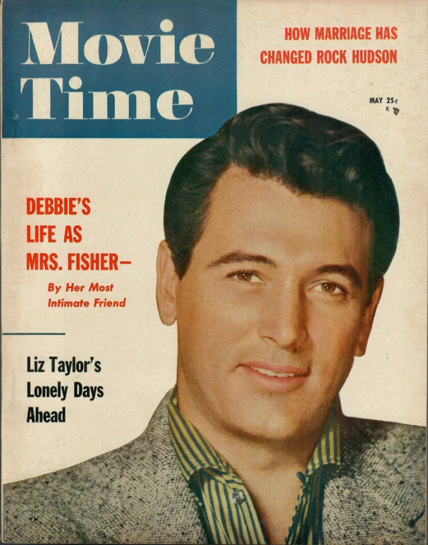MOVIE TIME magazine side cover  Vol 5 # 2 May 1956