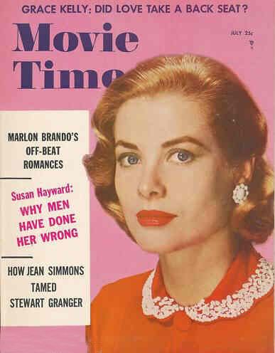 MOVIE TIME magazine side cover July 1956
