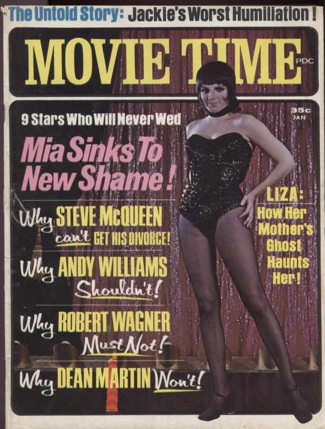 MOVIE TIME magazine side cover January 1970