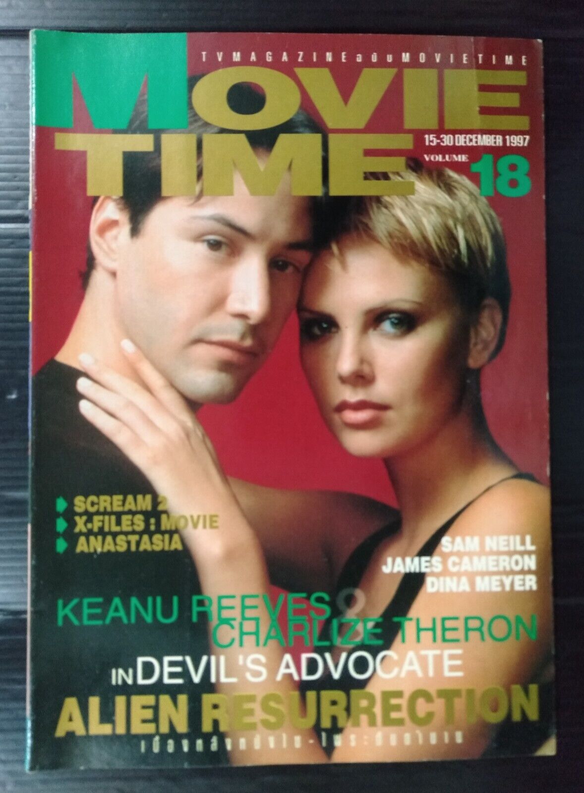 MOVIE TIME (Thai) magazine side cover Issue 18 15 December 1997