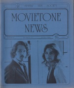 MOVIETONE NEWS magazine side cover Issue 28 December 1973