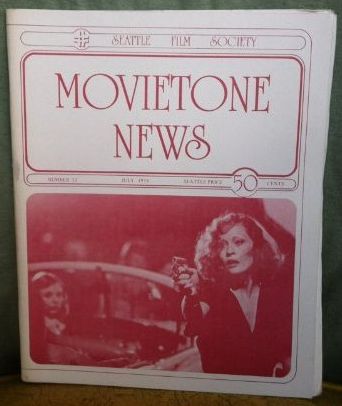 MOVIETONE NEWS magazine side cover Issue 33 July 1974