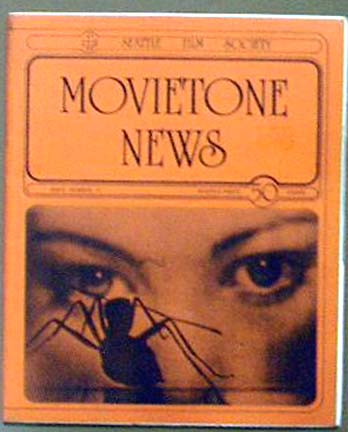 MOVIETONE NEWS magazine side cover Issue 37 November 1974