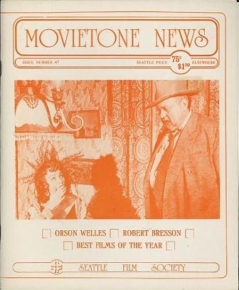 MOVIETONE NEWS magazine side cover Issue 47 January 1976
