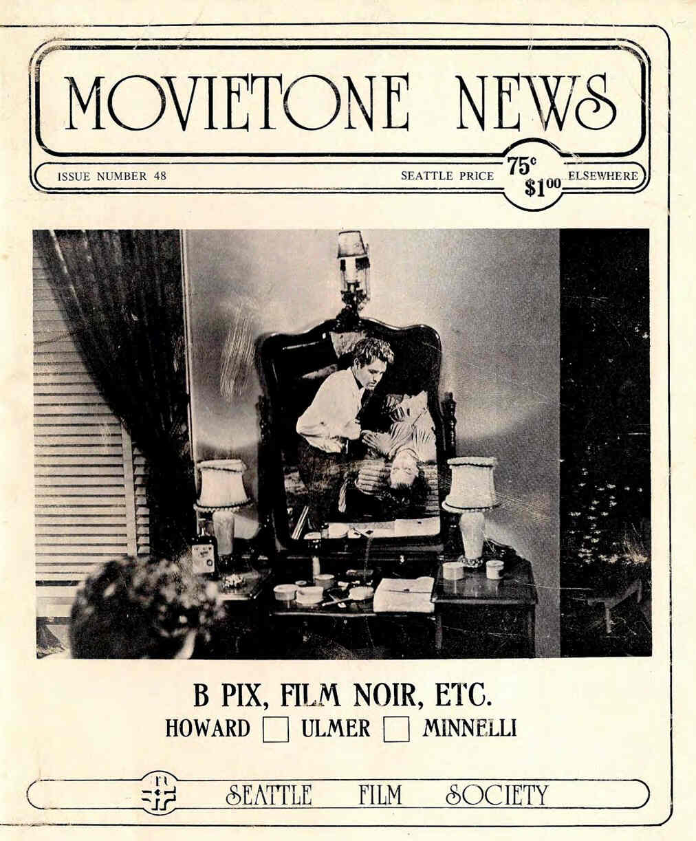 MOVIETONE NEWS magazine side cover Issue 48 February/March 1976