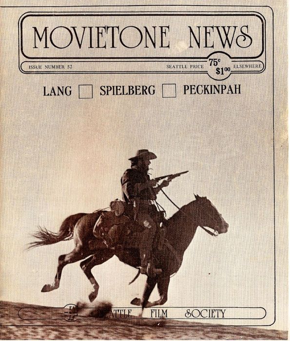 MOVIETONE NEWS magazine side cover Issue 52 October 1976