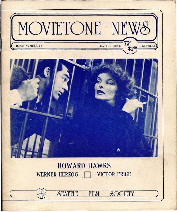 MOVIETONE NEWS magazine side cover Issue 54 June 1977