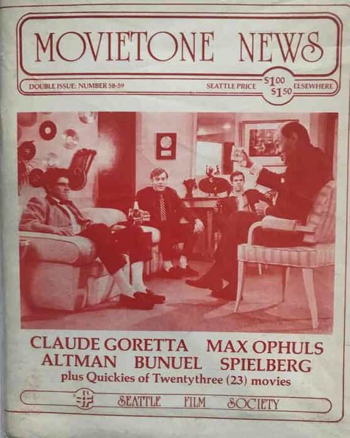 MOVIETONE NEWS magazine cover Issue 58/59 August 1978