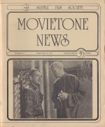 MOVIETONE NEWS magazine side cover Issue 21 February 1973