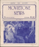 MOVIETONE NEWS magazine side cover Issue 44 October 1975