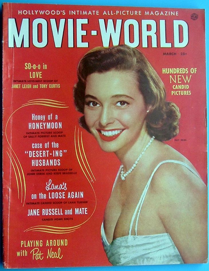 MOVIE WORLD magazine side cover  Vol 3 No 2 March 1952