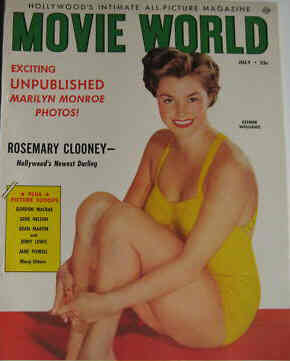 MOVIE WORLD magazine side cover  Vol 4 No 4 July 1953