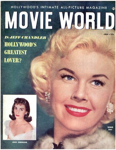 MOVIE WORLD magazine side cover Vol 5 # 1 January 1954