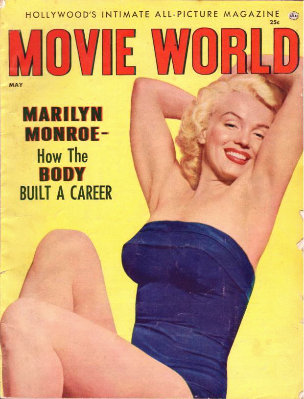 MOVIE WORLD magazine side cover Vol 5 # 3 May 1954