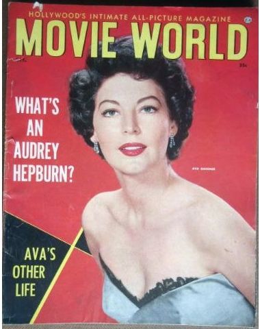 MOVIE WORLD magazine side cover Vol 5 # 5 October 1954