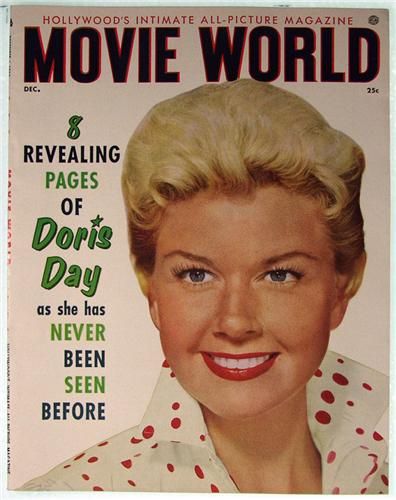 MOVIE WORLD magazine side cover Vol 5 # 6 December 1954