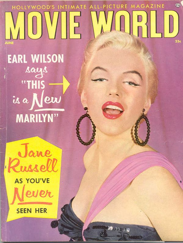 MOVIE WORLD magazine side cover  Vol 6 No 3 June 1955