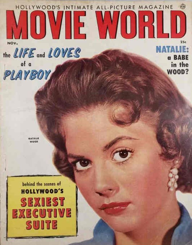 MOVIE WORLD magazine side cover  Vol 7 No 5 November 1956